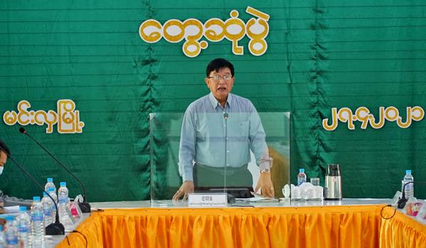 မကွေးတိုင်းဒေသကြီး စီမံအုပ်ချုပ်ရေးကောင်စီဥက္ကဋ္ဌ၊ သရက်ခရိုင်အတွင်းရှိ မြို့နယ်များသို့ သွားရောက်၍ ဒေသဖွံ့ဖြိုးရေးလုပ်ငန်းများ ကြည့်ရှုစစ်ဆေး