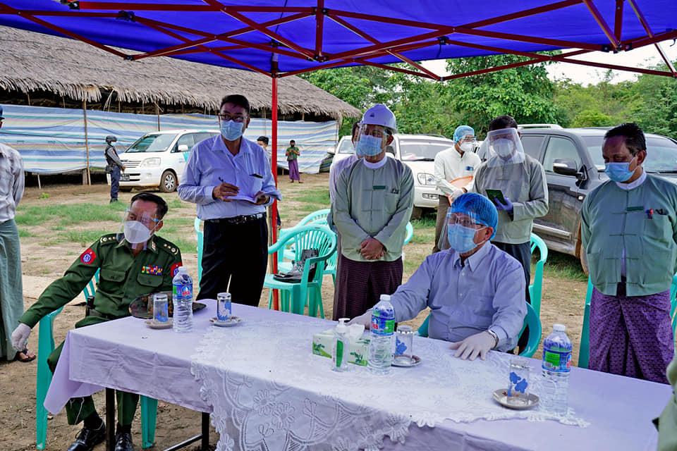 မကွေးတိုင်းဒေသကြီးအစိုးရအဖွဲ့ ဝန်ကြီးချုပ် မင်းဘူး(စကု)မြို့နယ်အတွင်း မွေးမြူရေးနှင့် လယ်ယာကဏ္ဍသီးနှံများ စိုက်ပျိုးထုတ်လုပ်မှု အခြေအနေအား ကြည့်ရှုစစ်ဆေး