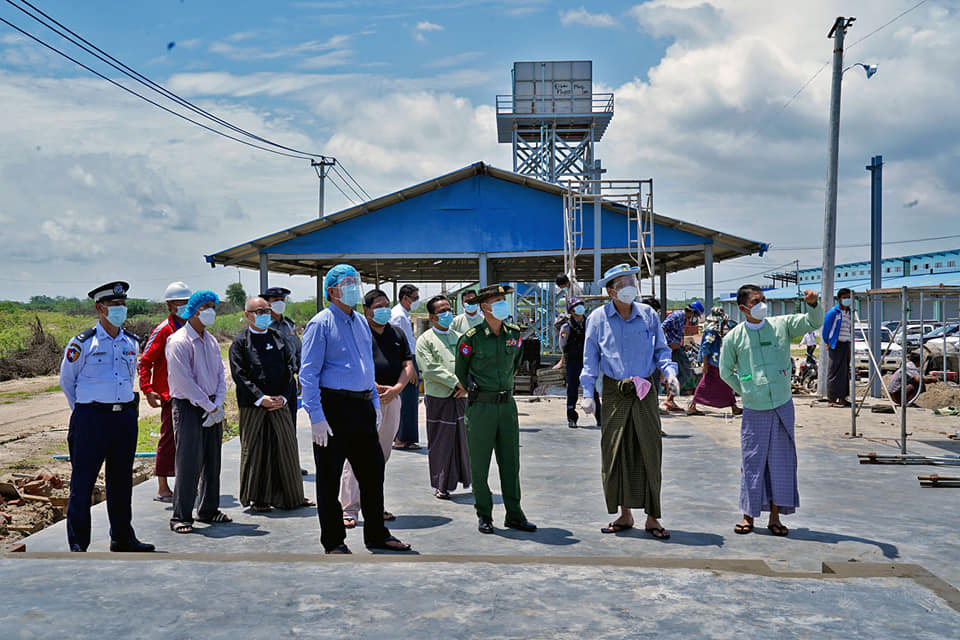 မကွေးတိုင်းဒေသကြီးအစိုးရအဖွဲ့ ဝန်ကြီးချုပ် Oxygen Plant တည်ဆောက်မည့်နေရာသို့ အောက်စီဂျင်စက်ရောက်ရှိလာမှုအား ကြည့်ရှုစစ်ဆေး