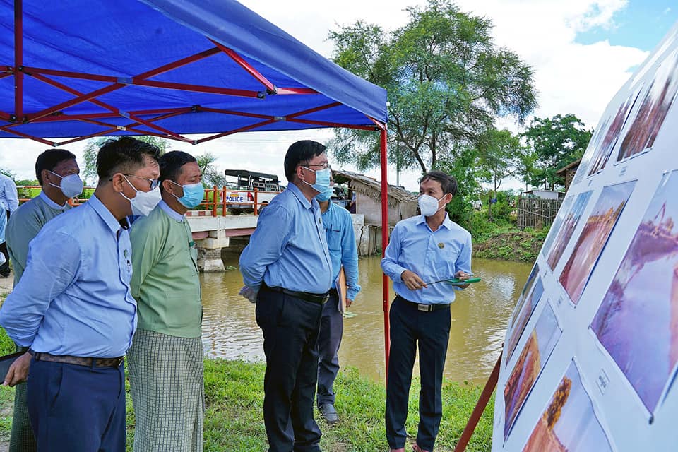 မကွေးတိုင်းဒေသကြီး ဝန်ကြီးချုပ် မင်းဘူးခရိုင် စကုမြို့ ဒေသဖွံ့ဖြိုးရေးလုပ်ငန်းများ ကြည့်ရှုစစ်ဆေး