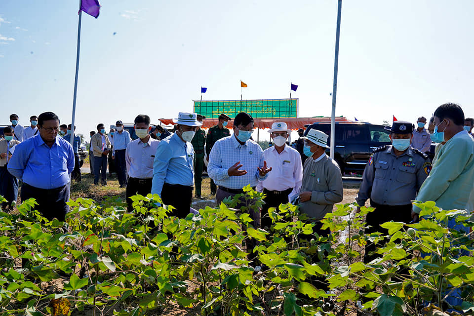 မကွေးတိုင်းဒေသကြီးအစိုးရအဖွဲ့ဝန်ကြီးချုပ် မင်းလှမြို့နယ် ဒေသဖွံ့ဖြိုးရေးလုပ်ငန်းများ ကွင်းဆင်းဆောင်ရွက်