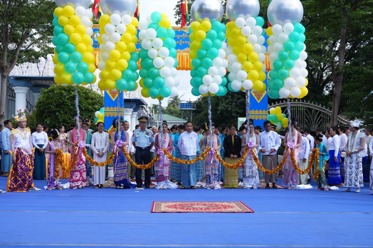 မကွေးတိုင်းဒေသကြီးဝန်ကြီးချုပ် ဦးတင်ကိုကို တိုင်းဒေသကြီးအဆင့်(၂၇)ကြိမ်မြောက် မြန်မာ့ရိုးရာ ယဉ်ကျေးမှု အဆို၊ အက၊ အရေး၊ အတီးပြိုင်ပွဲ ဖွင့်ပွဲအခမ်းအနား တက်ရောက်